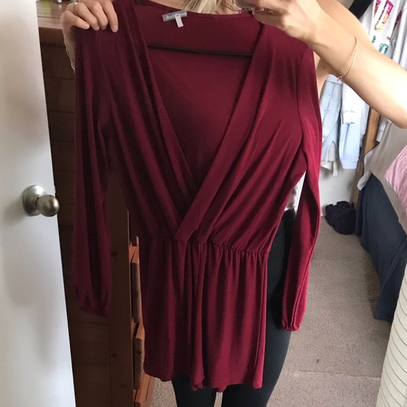 Silky Red Playsuit 🌺 Women Large - Picture 2 of 5